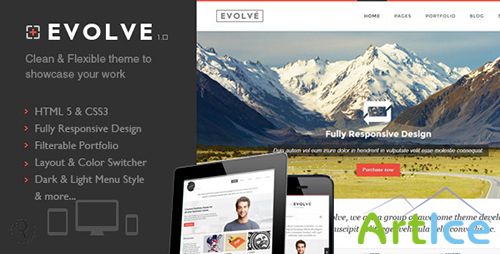 ThemeForest - Evolve - Responsive HTML Template