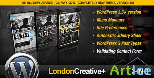 ThemeForest - London Creative + v5.0 Portfolio & Blog WP Theme - FULL