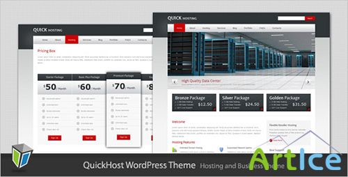 ThemeForest - Quick Host v1.0 - Business and Hosting WordPress Theme - FULL