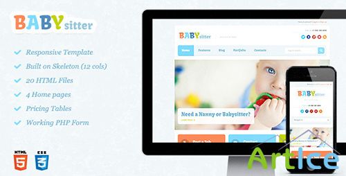 ThemeForest - Babysitter - Responsive HTML Template - RIP