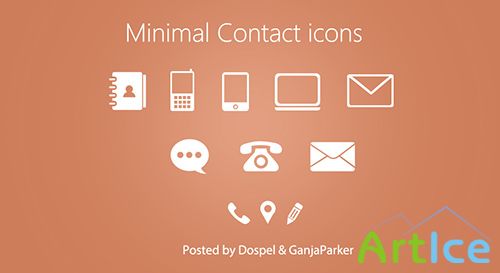 PSD Icons - Minimal Contact