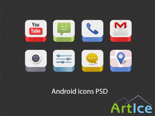 PSD Icons - Android Icons