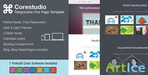 ThemeForest - CoreStudio - Responsive One Page HTML5 Template - RIP