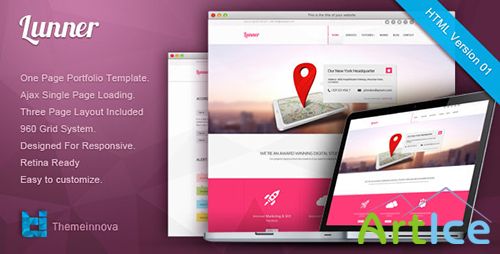 ThemeForest - Lunner - Retina Responsive One Page HTML Template - RIP