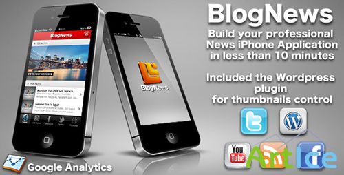 CodeCanyon - BlogNews - iPhone blog app - Wordpress editions