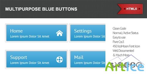 CodeCanyon - Multipurpose Blue Buttons