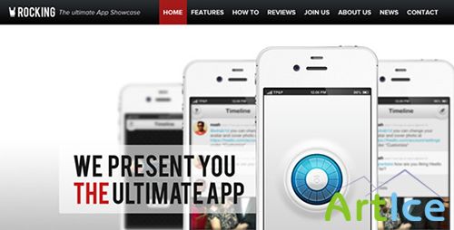 ThemeForest - Rocking Parallax iPhone App Showcase HTML5 - RIP