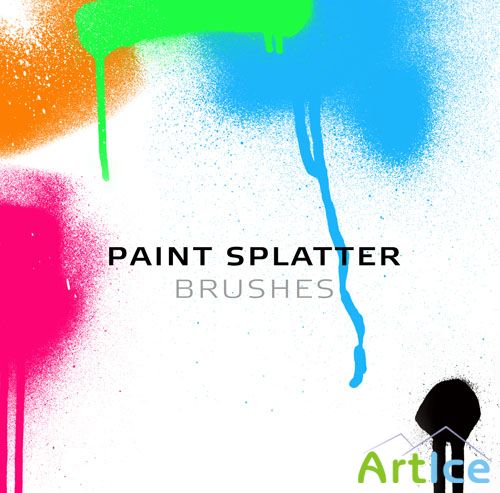 Paint Splatter Photoshop Brushes