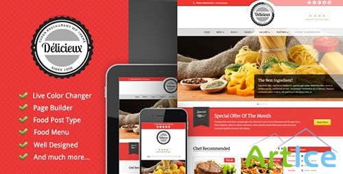 ThemeForest - Delicieux v1.0.2 - Restaurant Wordpress Theme