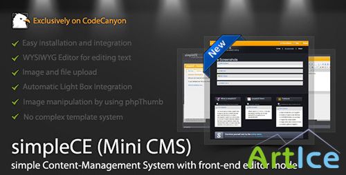 CodeCanyon - simpleCE (Mini CMS) v0.7