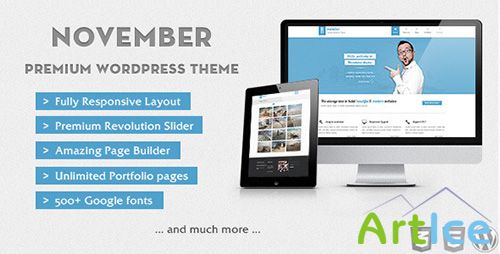 ThemeForest - November v1.0 - Clean & Modern Wordpress Theme