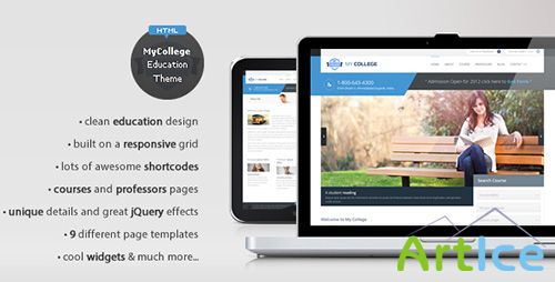 ThemeForest - My College - Responsive Education HTML Template - FULL