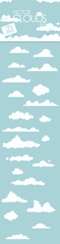 Designtnt - Vector Clouds Collection