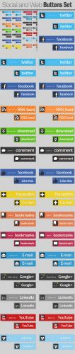 Designtnt - Social and Web Buttons