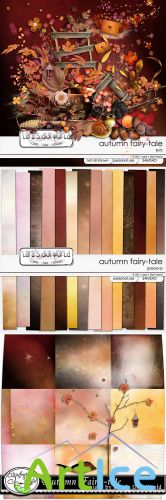 Scrap Set - Autumn Fairy-tale PNG and JPG Files
