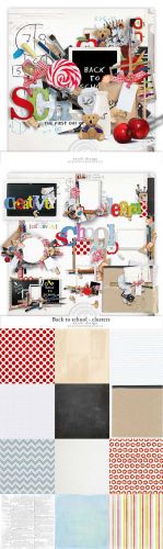 Scrap Set - Back to School PNG and JPG Files