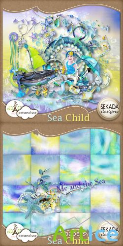 Scrap Set - Sea Child PNG and JPG Files