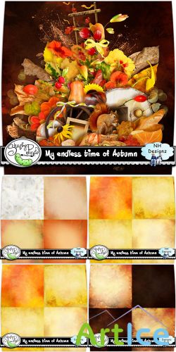 Scrap Set - My Endless Time of Autumn PNG and JPG Files
