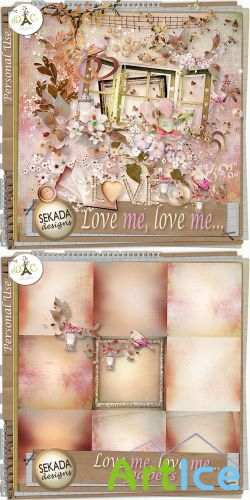 Scrap Set - Love Me, Love Me... PNG and JPG Files