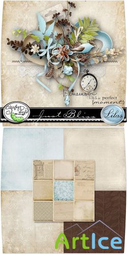 Scrap Set - Just Bliss PNG and JPG Files