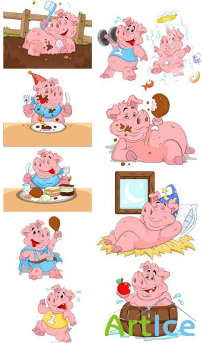 Pig Vector Illustrations