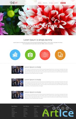 PSD Web Template - Multipurpose Website