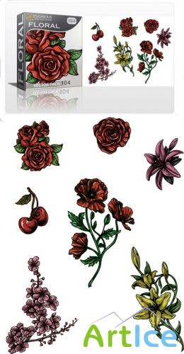 Floral Vector Set 104