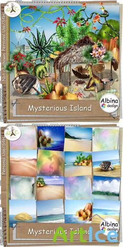 Scrap Set - Mysterios Island PNG and JPG Files