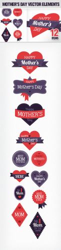 Designtnt - Mothers Day Vector Elements