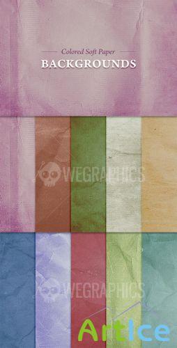 WeGraphics - Colored Soft Paper Backgrounds
