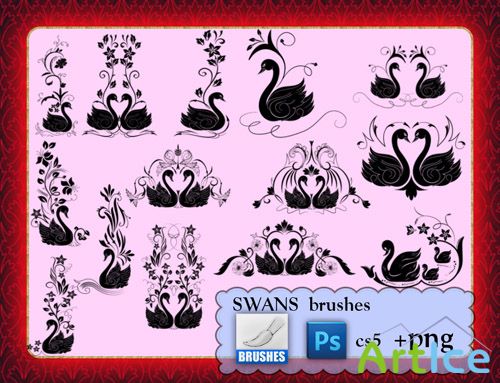 Swans Photoshop Brushes CS5