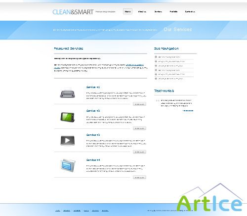 DreamTemplate - CleanSmart - XHTML Template