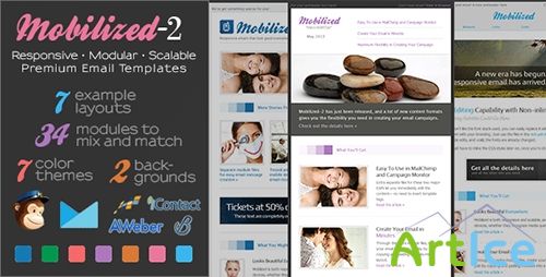 ThemeForest - Mobilized-2 - Responsive & Modular Email Templates - RIP
