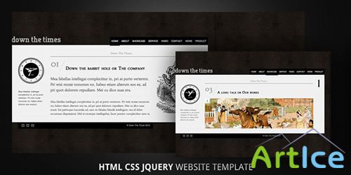 ThemeForest - Down The Times-Horizontally Scrolling. HTML5. - FULL