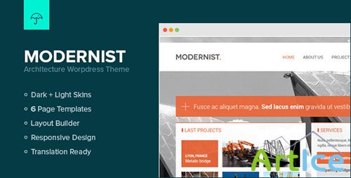 ThemeForest - Modernist v1.1 - Architecture&Engineer Wordpress Theme