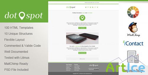 ThemeForest - DotSpot - Responsive Email Template - RIP