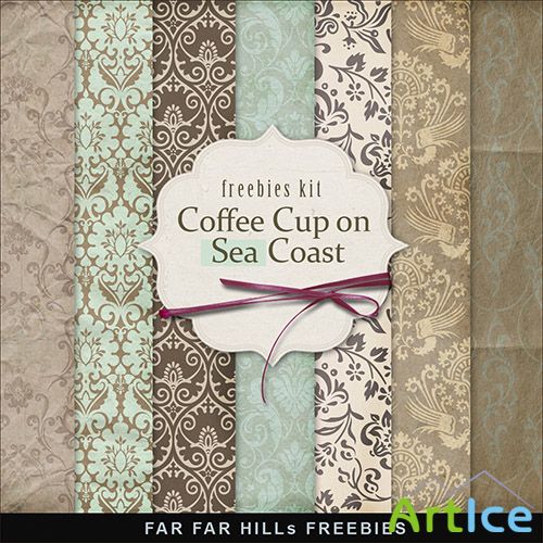 Texturest - Coffee Cup on Sea Coast