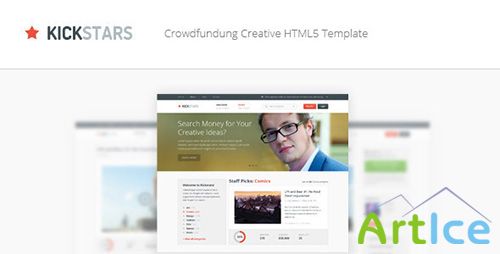 ThemeForest - Kickstars - Crowdfunding HTML5 Template - RIP