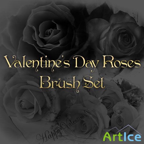Valentine's Day Roses Photoshop Brushes