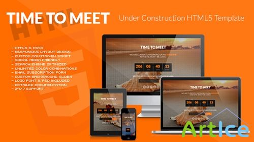 Mojo-Themes - Time to Meet - Responsive Under Construction HTML5 Template - RIP