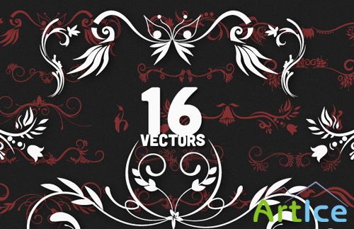 Vector Floral Set 3