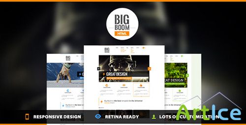 ThemeForest - BigBoom - Clean & Powerful HTML/CSS Template - RIP