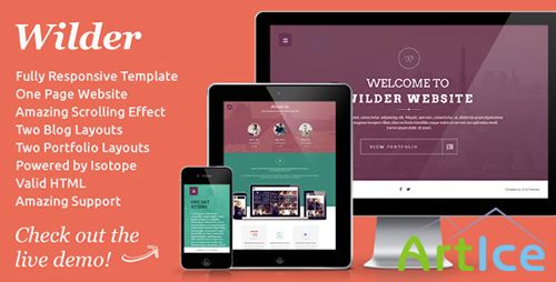 ThemeForest - Wilder - Flat One Page Responsive Website Template - RIP