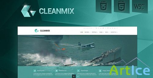 ThemeForest - CleanMix -HTML5, CSS3, Corporate Template - RIP