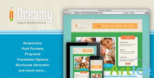 ThemeForest - Dreamy v1.8 - Responsive Children WordPress Theme