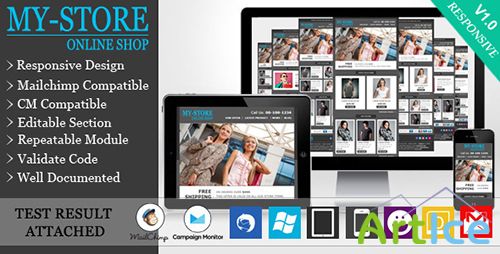 ThemeForest - MyStore - Responsive E-commerce Email Template - RIP