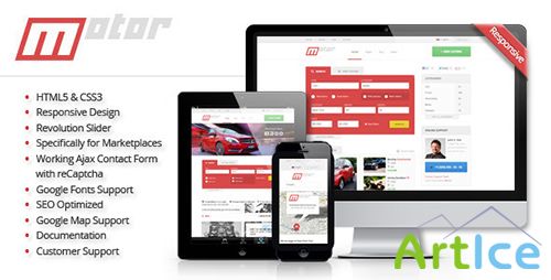 ThemeForest - Motor - Vehicle Marketplace Responsive Template - RIP