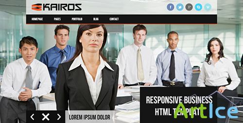 ThemeForest - KAIROS - Responsive Multipurpose Business Template - RIP