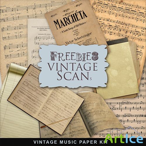 Scrap-kit - Vintage Music Paper 2013