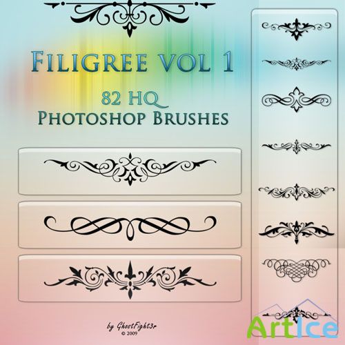 Filigree HQ Photoshop Brushes